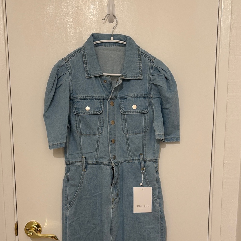 Denim Short Sleeve Dress